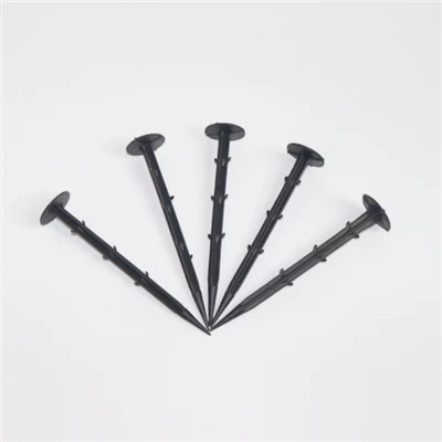 Clavijas de control de malezas de plástico negro