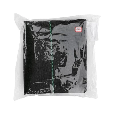 Hoja pequeña de tela negra para control de malezas